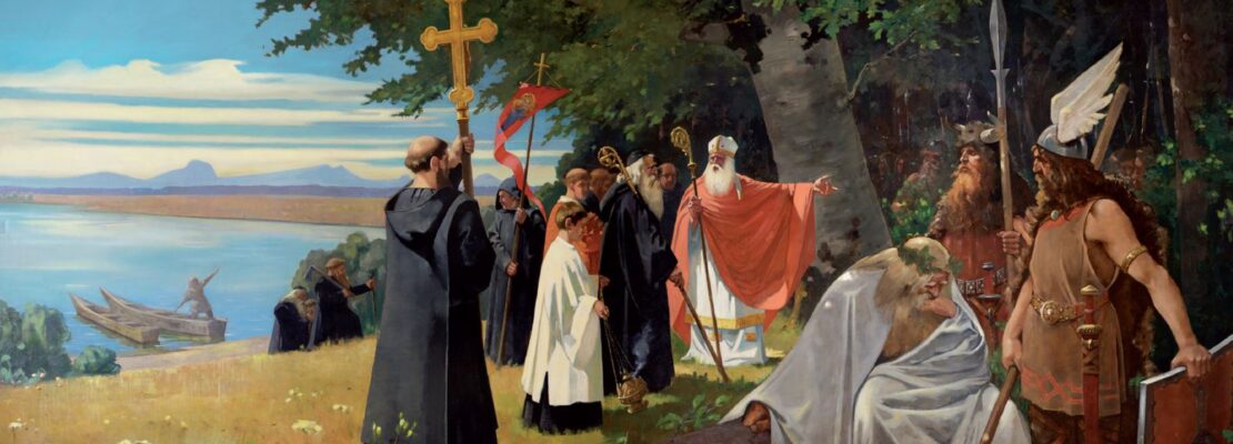 Albert Fierz Gemälde Stadtgründung